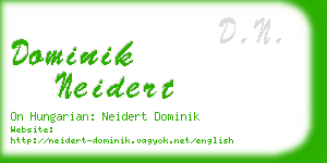 dominik neidert business card